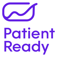 Patient Ready Logo Vertical Stack, purple